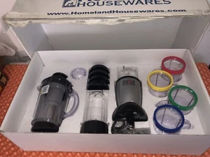 New The Original Magic Bullet 24 Piece Complete Set Model MB1001 Silver HUGE BOX - Picture 1 of 10
