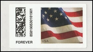 US CVP108 Flag Kiosk ATM F single MNH 2018 - Picture 1 of 1