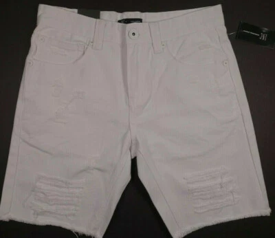 Pantalones Cortos de Jean INC INTERNATIONAL CONCEPT Blanco Lavado Envejecido NUEVOS 29x8 29 Foto 1 de 2