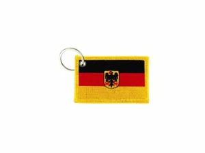 Porte cle cles clef brode patch ecusson badge drapeau allemagne allemand aigle - Picture 1 of 1