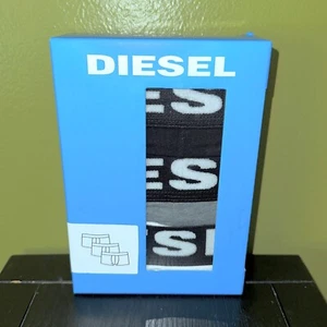 DIESEL Mens 3 Pack Trunks UMBX-SEBASTIAN Black White Grey Boxer Shorts (L) NIB - Picture 1 of 5