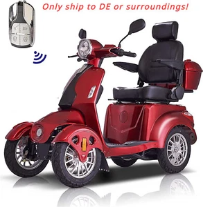 800W Heavy Duty Four Wheel Mobility Scooters for Seniors & Adult 500lbs Capacity - Picture 1 of 13