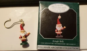 Hallmark Keepsake Miniature Ornament Collector's Club KRINGLE BELLS - 1998 - New - Picture 1 of 7