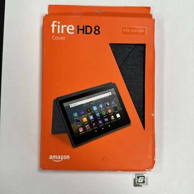 Funda Tablet Original Amazon Fire HD 8 10ª Generación 2020 - Negra Carbón Abierta Foto 1 de 4