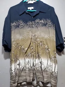 (STAINED) Vintage Pierre Cardin Hawaiian Shirt Adult Stained XL - Picture 1 of 7