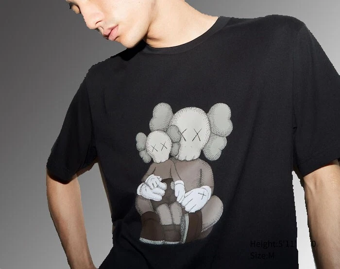 KAWS x Uniqlo UT Short Sleeve Graphic Black T-shirt - US Size XXL