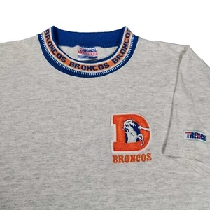 Denver Broncos NFL Sports Football Team Grey Made In USA Men's Size S - Bild 1 von 7