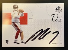2002 UD Sp Authentic Michael Vick Sign Of The Times Auto Autograph #ST-MV