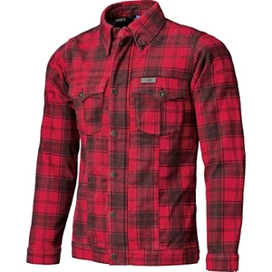 Men's Motorcycle Shirt 5XL - Held Woodland - Retro Motorcycle Jacket Black-Red - Picture 1 of 4