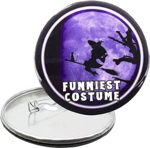 Funniest Halloween Costume Winner Award Button Contest Prize Pins, 2.25 Inches - Picture 1 of 7