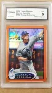CLAYTON KERSHAW 2012 Topps Chrome Baseball Orange Refractors #112 DODGERS 9 MINT - Picture 1 of 2