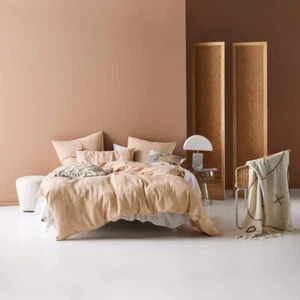 Linen House Nimes Nude Super King Size Quilt Cover Set - Picture 1 of 2
