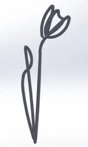 20 DXF File Flower Ramo Flor TULIPANES Arte Corte Láser Plasma Router N.o 4007 - Imagen 1 de 24
