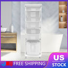 4Tier Laundry Hamper Cart Large Laundry Sorter Dirty Clothes Basket Organizer