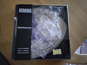 Viners Honigschale. Edelstahl und Bleikristall - Bild 1 von 4