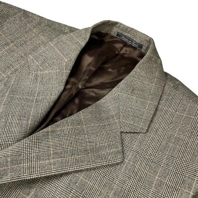 Blazer Cantarelli de lana de franela para hombre beige a cuadros • Italia • 42R EE. UU. | 52 UE Foto 1 de 4