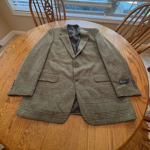 Cappotto sportivo blazer lana Burberry’s uomo vintage Stratford 2 nuovo con etichette 40L marrone - Foto 1 di 12