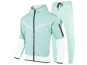 2 Piezas: Conjunto de Sudadera y Jogger Técnico Forrado de Vellón S para Hombres XL Nuevo - Imagen 1 de 2