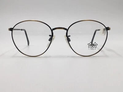 Monturas Anteojos Mujer Pequeño Redondo Panto Marrón Vintage Años 80 Mediano Foto 1 de 4