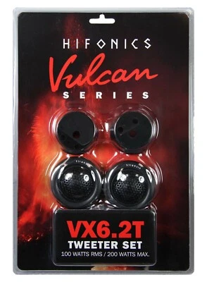 Hifonics VULCAN VX-6.2T 200 Watt 25mm Auto Hochtöner Weichen Set Gewebe Neodym