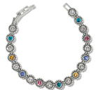 Brighton Twinkle Link Colorful Crystal Bracelet Nwt $108