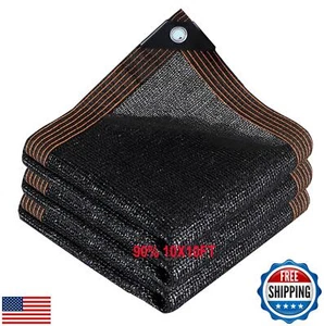 Outdoor Shade Cloth 90% Sunblock Shade Mesh Tarp with Grommets for Garden Gre - Picture 1 of 5