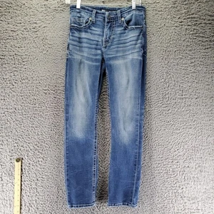 Pantalones de mezclilla con hebilla para hombre 28x30 azul BKE Alec elásticos calce clásico rectos - Imagen 1 de 15