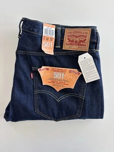 Brand New Levi's 501 Straight Leg Blue Jeans Men's 42x34 (Actual 42x32.5) - Picture 1 of 8
