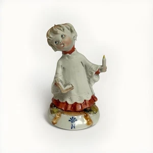 Vintage Capodimonte Porzellan Kirche Chor singende Figur Italien G. Pezzato 3,5 Zoll - Bild 1 von 13