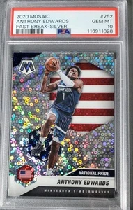 2020-21 Mosaic - National Pride Fast Break Anthony Edwards #252 (RC) PSA 10 - Bild 1 von 2