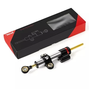 For Triumph Aprilia Moto Guzzi 16 Level 255mm Silver Stabilizer Steering Dampers - Picture 1 of 9