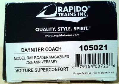 TRENES RAPIDO ESCALA HO ENTRENADOR DIURNO MILWAUKEE, RACINE & TROY MR&T 105021 Foto 1 de 4