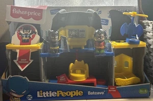 Little People BATCAVE Batman Robin DC  Super Friends Fisher-Price - Picture 1 of 6