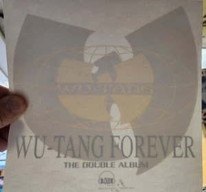 WU-TANG CLAN 1997 Forever promotional Cling Sticker Excellent New Old Stock - Picture 1 of 2