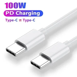 2M USB C To USB C Fast Charger PD 100W Dual Type C Charging Data Sync USB Cable - Picture 1 of 7