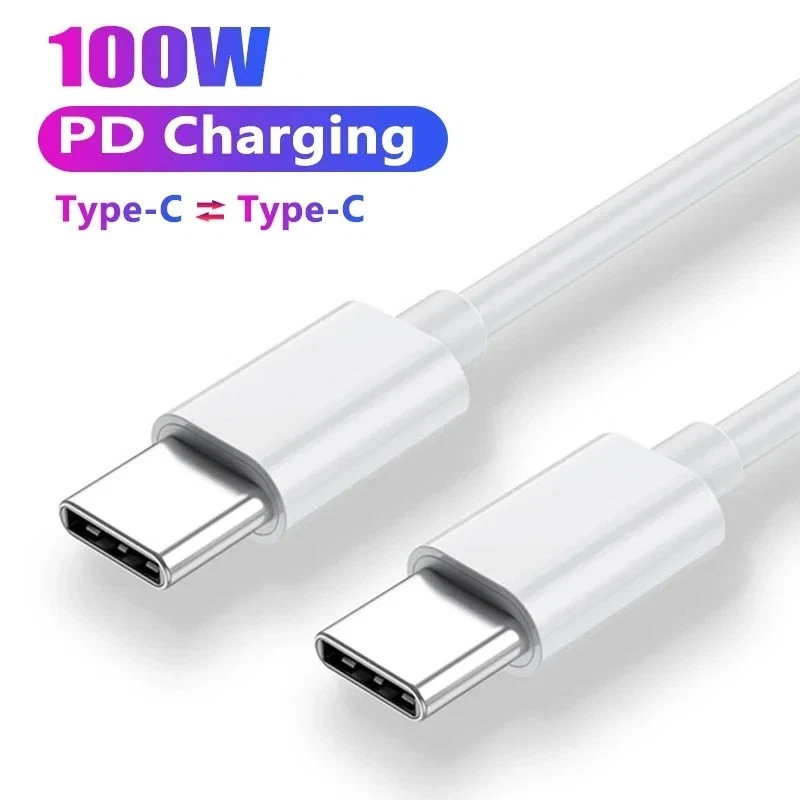 2M USB C To USB C Fast Charger PD 100W Dual Type C Charging Data Sync USB Cable - Image 1 of 4