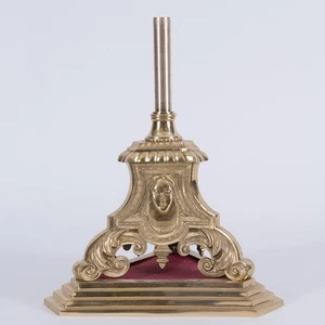 HOLY FAMILY BRASS BASE STAND FOR CHURCH PROCESSIONAL CROSS #119 (CHALICE CO.) - Picture 1 of 7