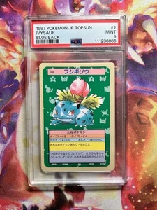 PSA 9 1997 Pokémon Japanese Topsun Ivysaur Blueback. Vintage Gem. - Bild 1 von 2