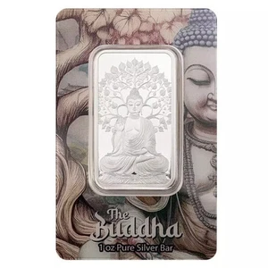 2025 1oz PAMP Suisse The Buddha .999 Silver Bar in Assay - Picture 1 of 2
