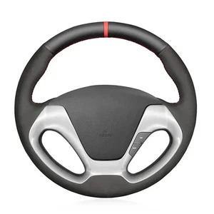 Artificial Suede Leather Car Steering Wheel Cover for Kia K3 K2 Rio Forte 5 Ceed - Picture 1 of 20