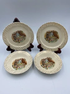 Vintage Taylor Smith Taylor Rolling Dough. Lot of 4. 2x Plates. 2x Bowls. - Picture 1 of 4
