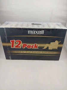 Maxwell 12 Pack Black VHS Cassette Tapes- 6 Hours- Premium Grade- New in Package - Picture 1 of 3