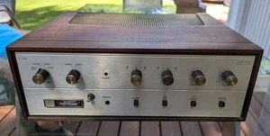 Amplificador de Tubo Fisher Modelo X-100-3 De Colección RARO con Estuche de Madera Piezas o Restos - Imagen 1 de 16