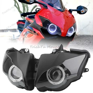 Conjunto completo de faros blancos ojos de diablo rojo ángel para Honda CBR1000RR 2008-11 - Imagen 1 de 21