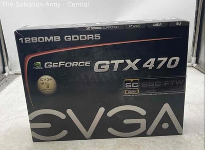 Evga GeForce GTX 470 Black 1280MB GDDR5 PCI Express 2.0 Graphics Video Card - Image 1 of 4