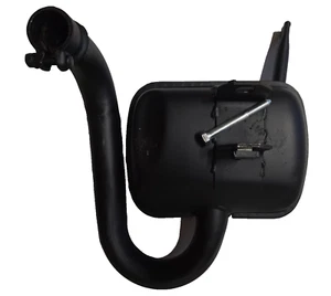 ukscooters VESPA PX125 150 LML 2T STANDARD EXHAUST WITH BOLT IN BLACK OEM PART - Picture 1 of 8