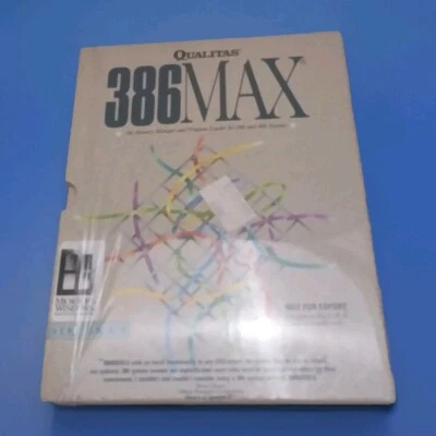 Qualitas 386MAX 5.0 (1991) Memory Manager Software - Complete w/ Disks & Manual - Image 1 of 4