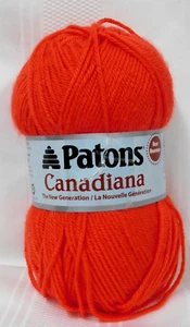 Patons Yarn CANADIANA 3.5oz 100g New Generation~#10704~TOMATO RED ~100% Acrylic - Picture 1 of 8