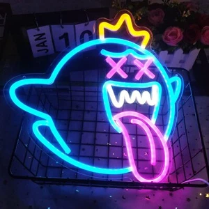 Gespenst Neonschild LED Leuchtreklame Große Neon Schild Wand Art Bar Party Deko - Bild 1 von 13