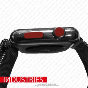 2x Knopf 6x Kronen Dot Crown Dot Aufkleber passen für die Apple Watch 1 2 3 LTE - Bild 1 von 3